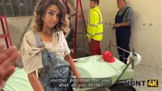 HUNT4K. Young lady is cheating on her BF with her Boss. Hot sex with Elena Vedem & Ricky Rascal