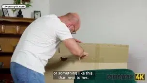 MOMMY4K. My girlfriend, her StepMom with big tits showed me the art of gangbang