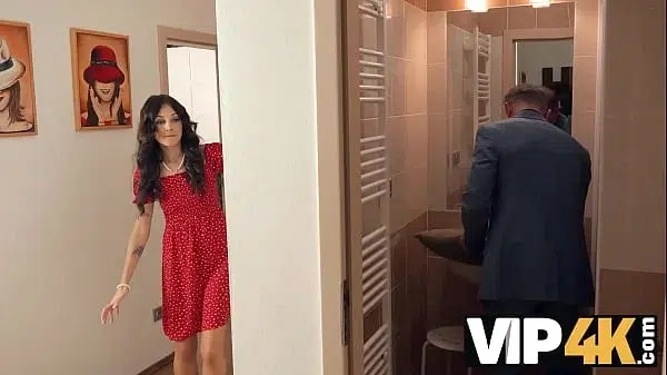 VIP4K. Brunette whore cheats on her BF in the next room with his StepDaddy. Hot sex with Lola Desire & George Uhl