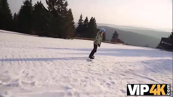 VIP4K. Playing with His “Ski” Pole with Lucette Nice