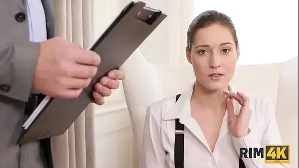 VIP4K. Teen in white stockings is guilty so the way to apologize is rimming