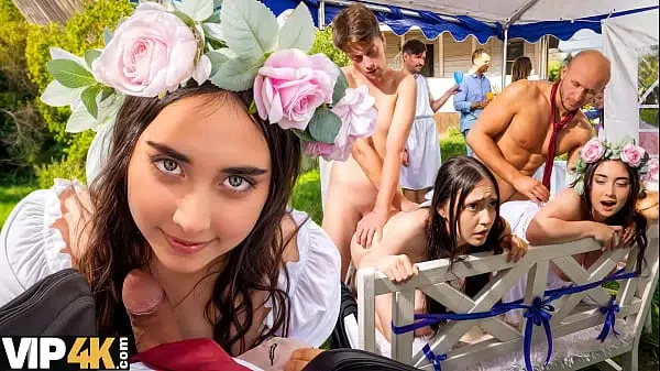 VIP4K. What kind of wedding would it be without group sex?
