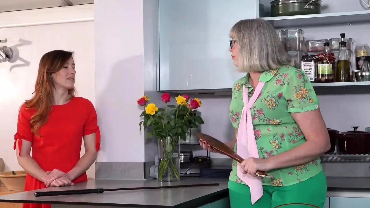 Wooden Paddle and Hard Cane for Lulu