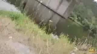 HUNT4K. Guy needs cash so why allows stranger to fuck his cute GF