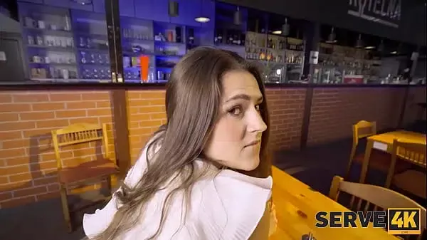 SERVE4K. Fast Food, Faster Fuck. Hot sex with Serina Gomez