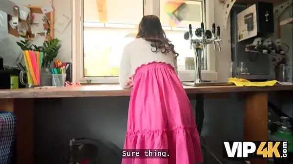 VIP4K. Little pussy is leaking in the heat. Hot sex with Dragon Fruit