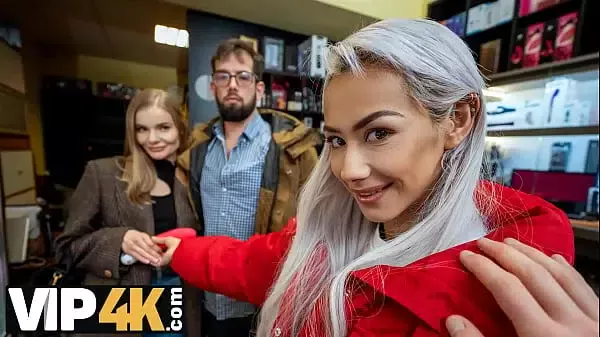 VIP4K. Met hot girl in a sex shop and fucked her hard in 3some. Hot sex movies with Veronica Leal and Charlie Dean