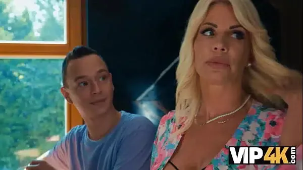 VIP4K. Sexy MILF is riding a young cock secretly