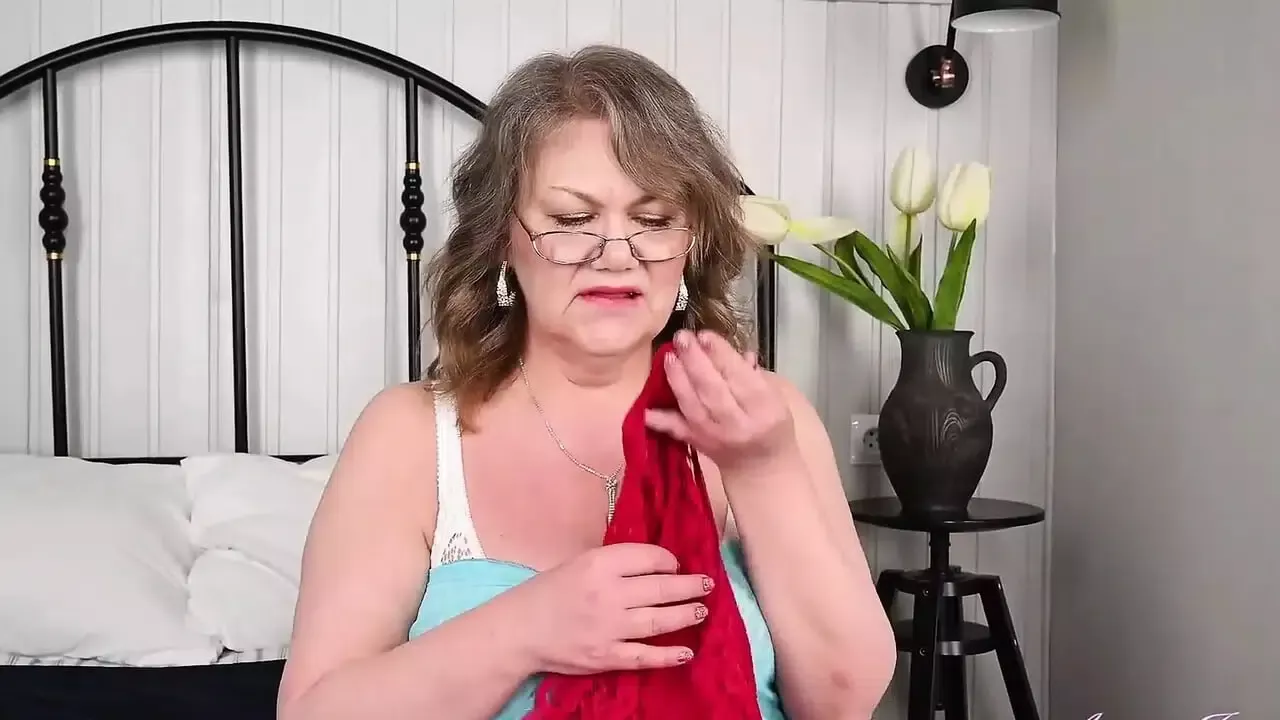 Auntjudys – Mature 58yo GILF Berta’s Big Natural Tits & Mature Hairy Pussy