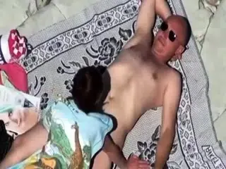 My Aunt enjoys sex on the beach (voyeur)