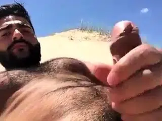 Greek Beach Jerk – Big Cock Hunk Outdoor Adventure