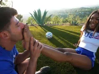 Outdoor Cock Riding With Athletes Dave Candle And Lana Gee