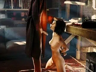 Stepsister Deepthroat and Cum in Mouth – 3D Family XXX
